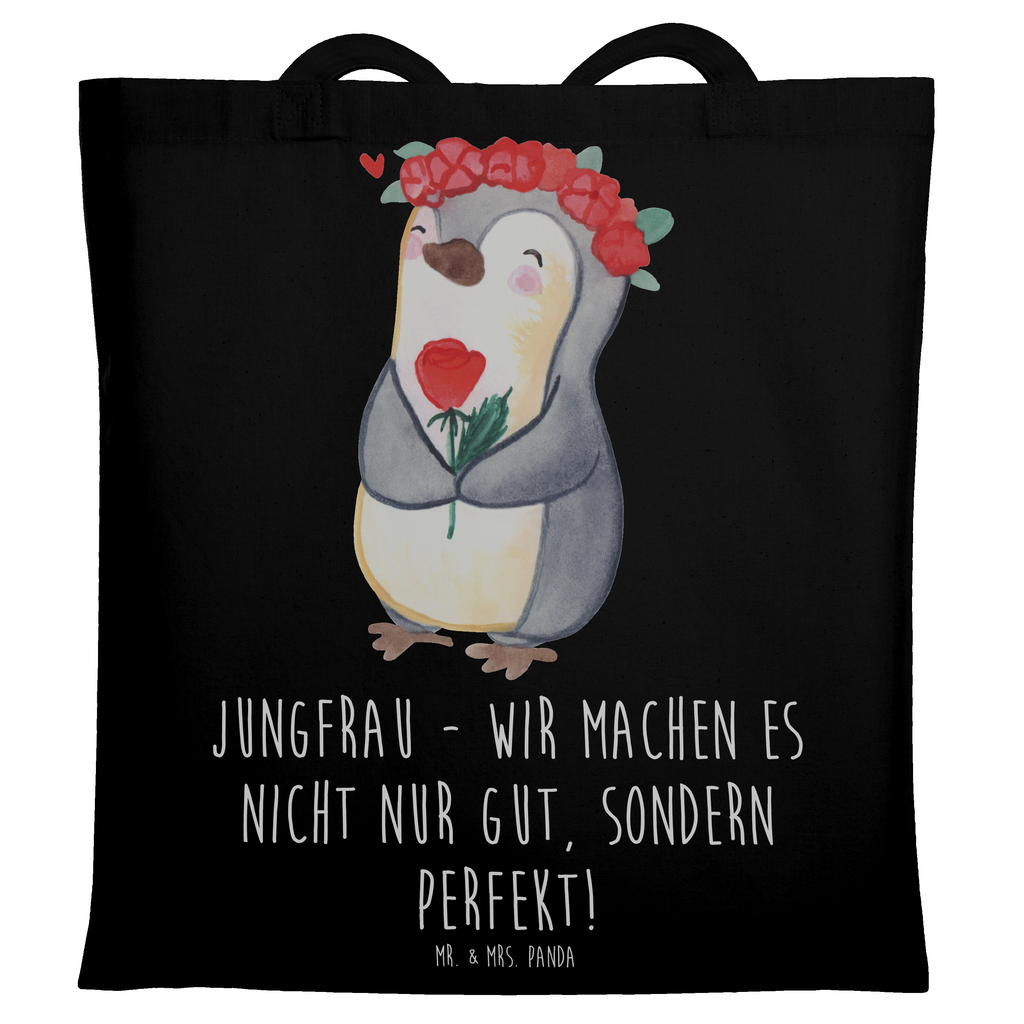 Tragetasche Jungfrau Perfekt Beuteltasche, Beutel, Einkaufstasche, Jutebeutel, Stoffbeutel, Tierkreiszeichen, Sternzeichen, Horoskop, Astrologie, Aszendent