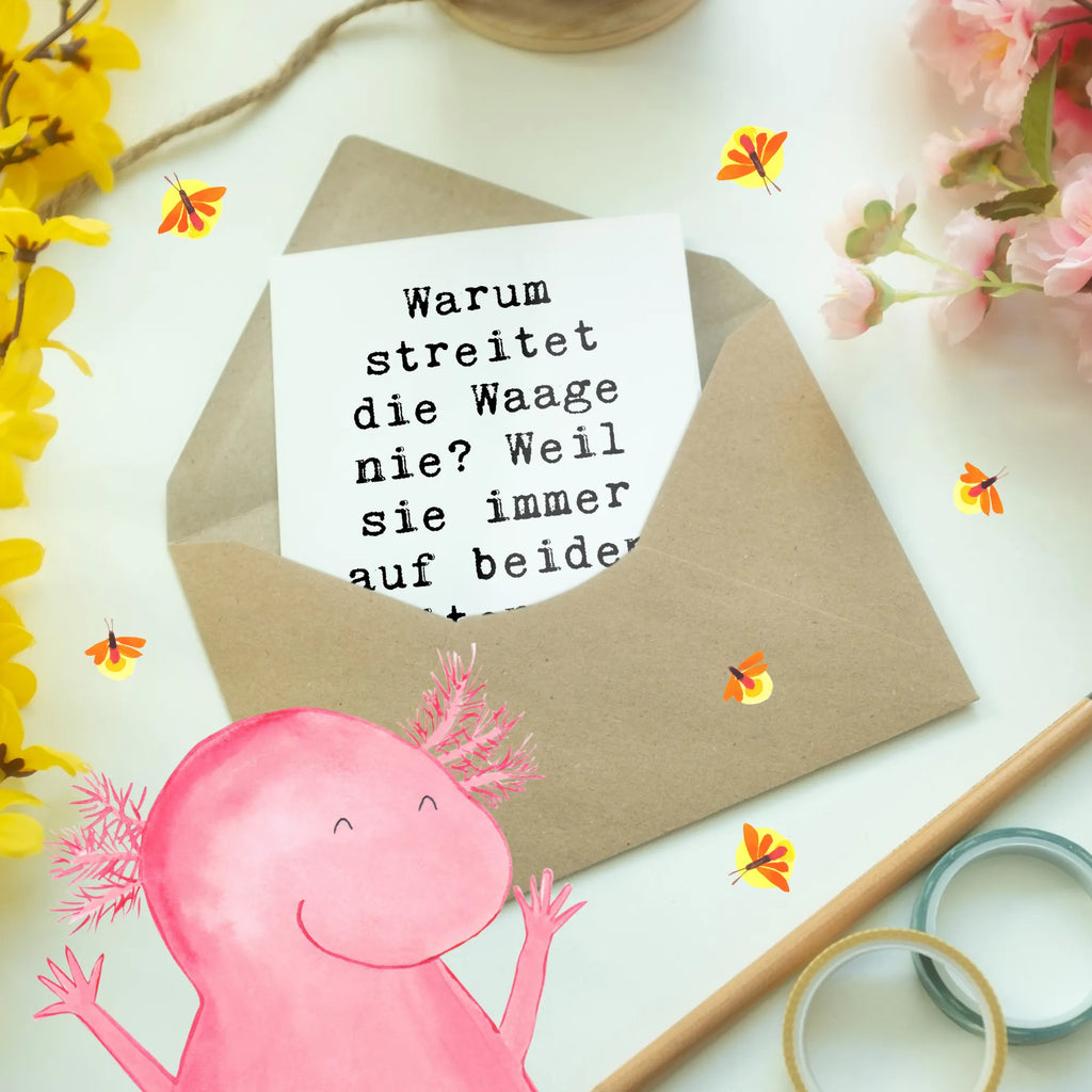 Grußkarte Spruch Waage Harmonie Grußkarte, Klappkarte, Einladungskarte, Glückwunschkarte, Hochzeitskarte, Geburtstagskarte, Karte, Ansichtskarten, Tierkreiszeichen, Sternzeichen, Horoskop, Astrologie, Aszendent