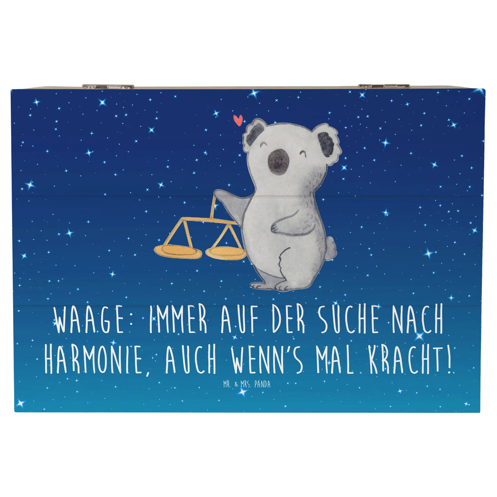 Holzkiste Waagen Harmonie Holzkiste, Kiste, Schatzkiste, Truhe, Schatulle, XXL, Erinnerungsbox, Erinnerungskiste, Dekokiste, Aufbewahrungsbox, Geschenkbox, Geschenkdose, Tierkreiszeichen, Sternzeichen, Horoskop, Astrologie, Aszendent