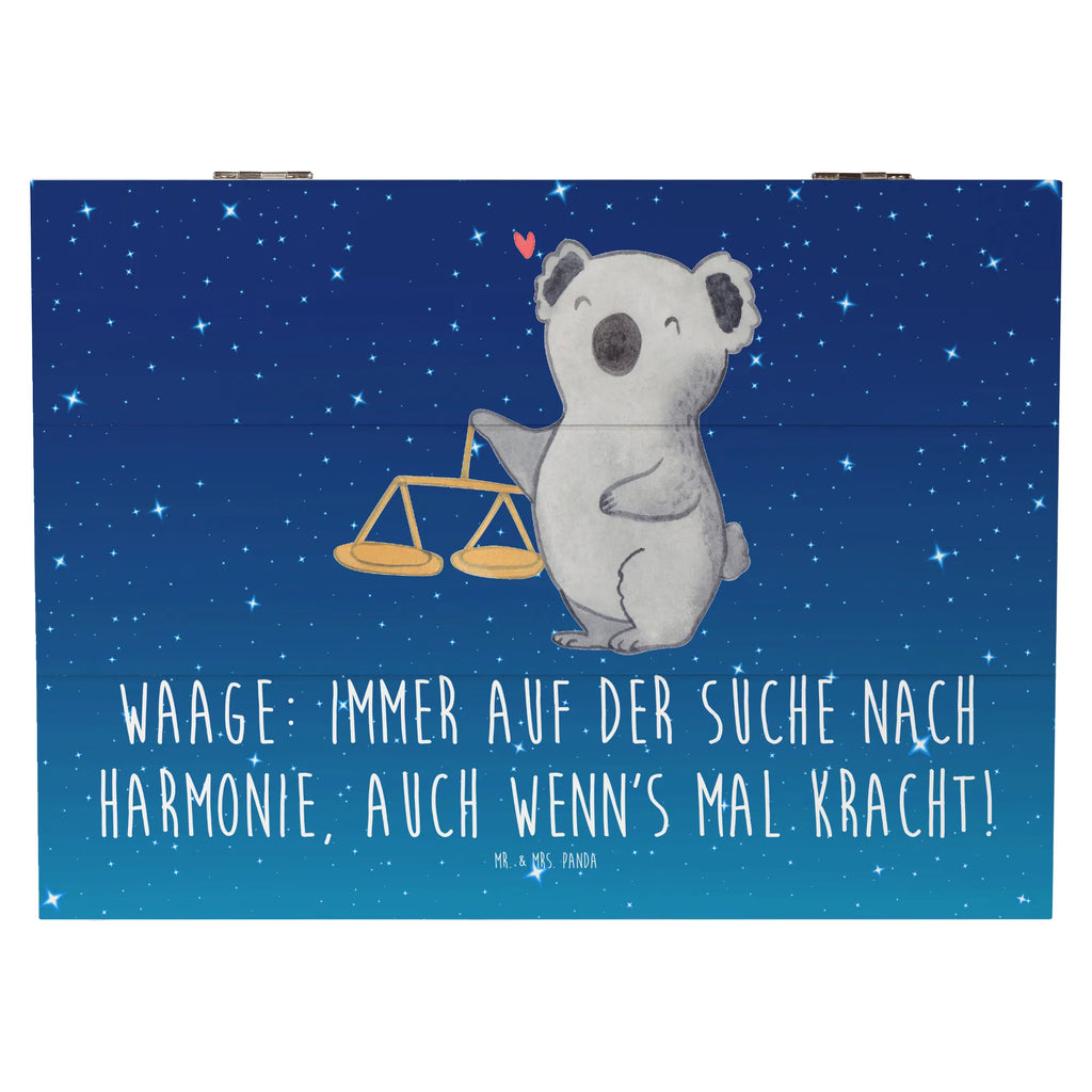 Holzkiste Waagen Harmonie Holzkiste, Kiste, Schatzkiste, Truhe, Schatulle, XXL, Erinnerungsbox, Erinnerungskiste, Dekokiste, Aufbewahrungsbox, Geschenkbox, Geschenkdose, Tierkreiszeichen, Sternzeichen, Horoskop, Astrologie, Aszendent