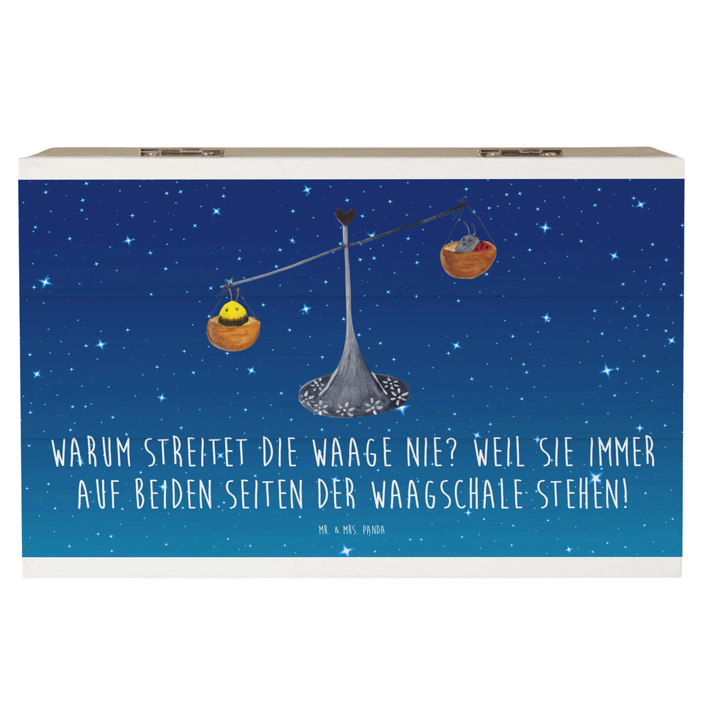 Holzkiste Waage Harmonie Holzkiste, Kiste, Schatzkiste, Truhe, Schatulle, XXL, Erinnerungsbox, Erinnerungskiste, Dekokiste, Aufbewahrungsbox, Geschenkbox, Geschenkdose, Tierkreiszeichen, Sternzeichen, Horoskop, Astrologie, Aszendent