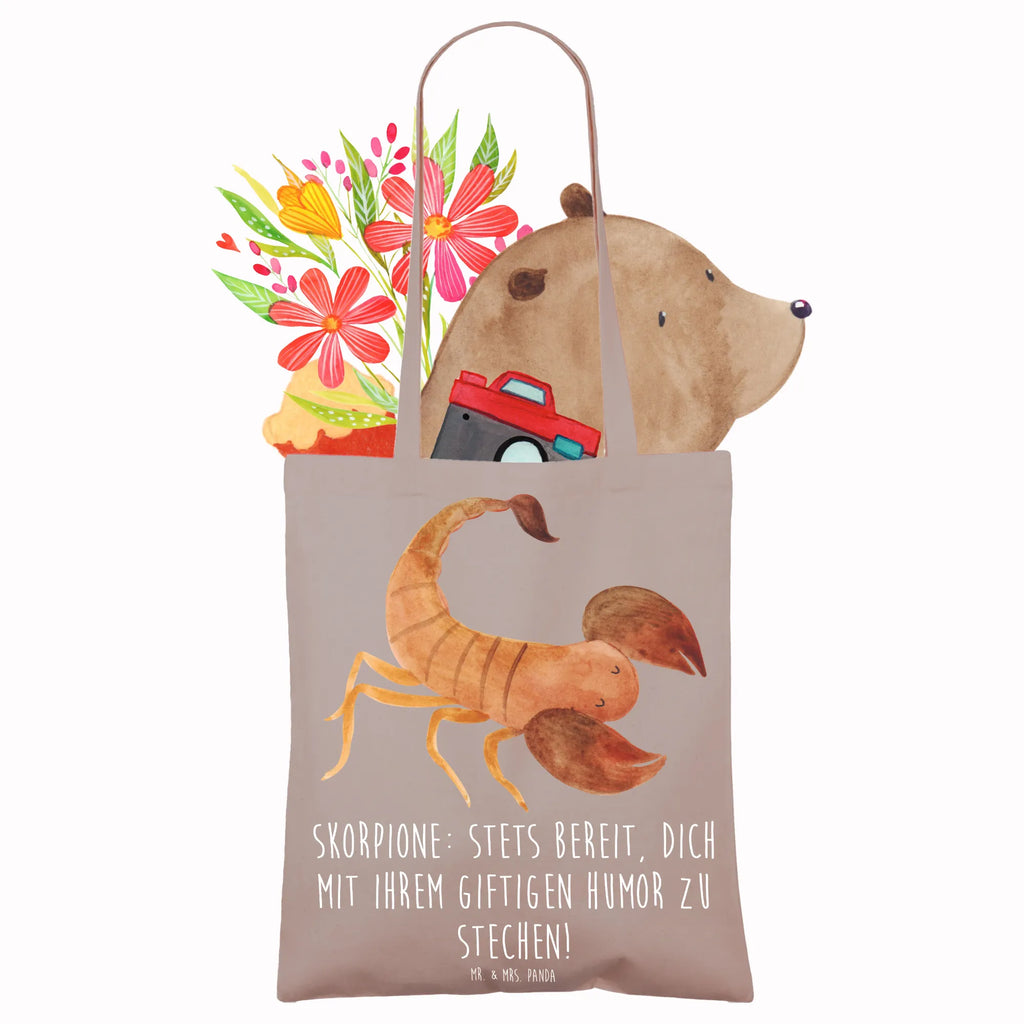 Tragetasche Skorpion Humor Beuteltasche, Beutel, Einkaufstasche, Jutebeutel, Stoffbeutel, Tasche, Shopper, Umhängetasche, Strandtasche, Schultertasche, Stofftasche, Tragetasche, Badetasche, Jutetasche, Einkaufstüte, Laptoptasche, Tierkreiszeichen, Sternzeichen, Horoskop, Astrologie, Aszendent