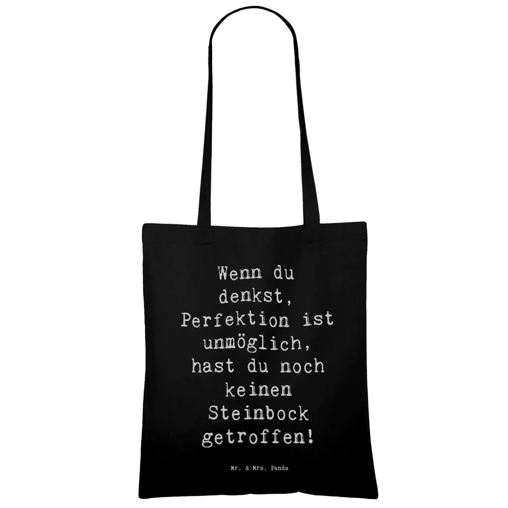 Tragetasche Spruch Steinbock Perfektion Beuteltasche, Beutel, Einkaufstasche, Jutebeutel, Stoffbeutel, Tasche, Shopper, Umhängetasche, Strandtasche, Schultertasche, Stofftasche, Tragetasche, Badetasche, Jutetasche, Einkaufstüte, Laptoptasche, Tierkreiszeichen, Sternzeichen, Horoskop, Astrologie, Aszendent