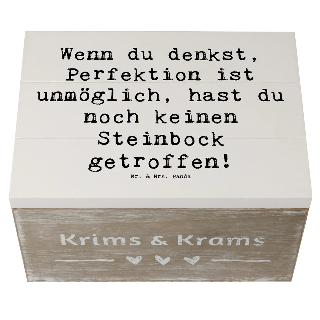 Holzkiste Spruch Steinbock Perfektion Holzkiste, Kiste, Schatzkiste, Truhe, Schatulle, XXL, Erinnerungsbox, Erinnerungskiste, Dekokiste, Aufbewahrungsbox, Geschenkbox, Geschenkdose, Tierkreiszeichen, Sternzeichen, Horoskop, Astrologie, Aszendent