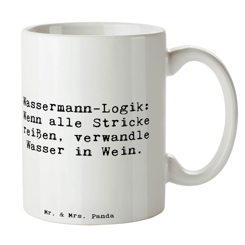 Tasse Spruch Wassermann Logik Tasse, Kaffeetasse, Teetasse, Becher, Kaffeebecher, Teebecher, Keramiktasse, Porzellantasse, Büro Tasse, Geschenk Tasse, Tasse Sprüche, Tasse Motive, Kaffeetassen, Tasse bedrucken, Designer Tasse, Cappuccino Tassen, Schöne Teetassen, Tierkreiszeichen, Sternzeichen, Horoskop, Astrologie, Aszendent