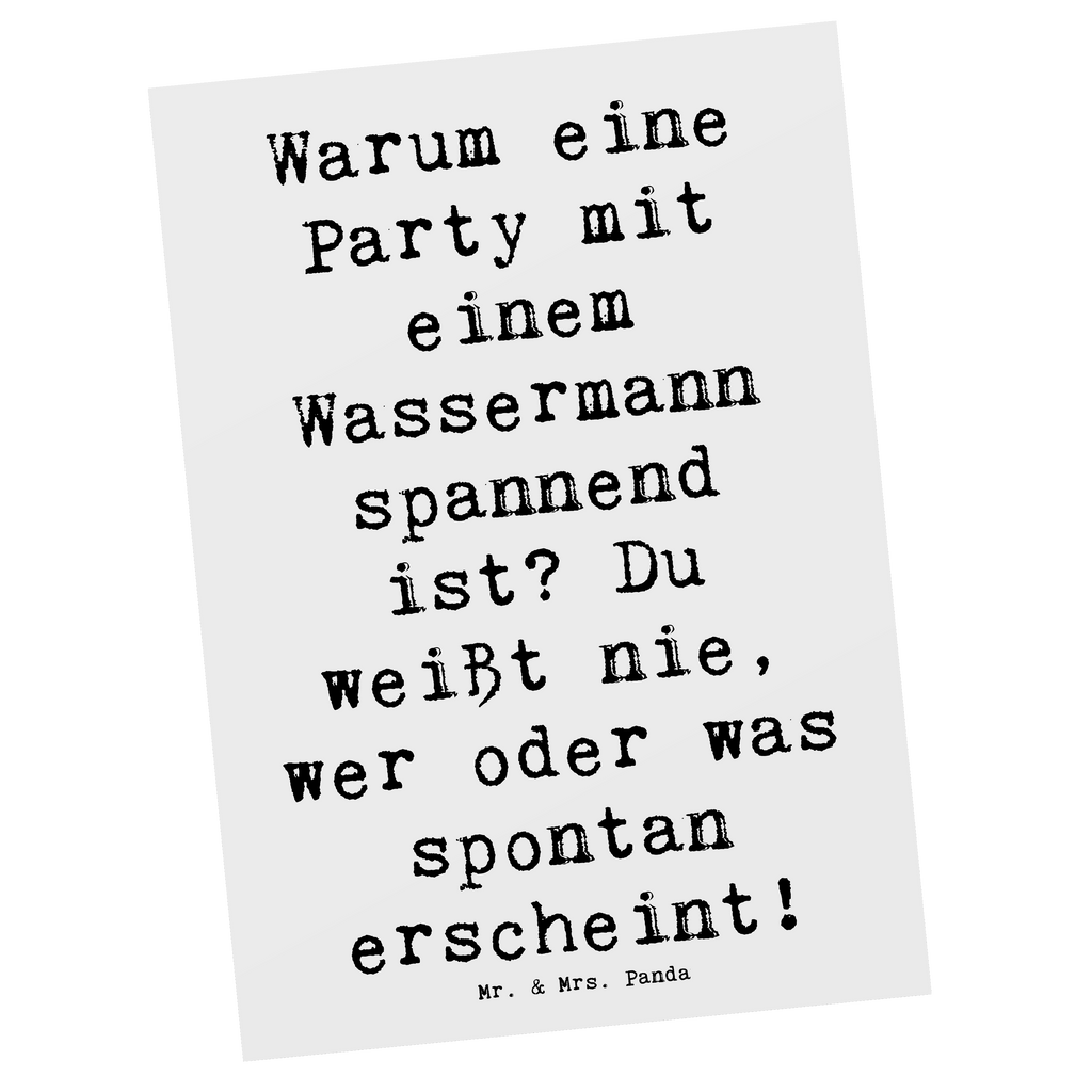 Postkarte Spruch Wassermann Party Postkarte, Karte, Geschenkkarte, Grußkarte, Einladung, Ansichtskarte, Geburtstagskarte, Einladungskarte, Dankeskarte, Ansichtskarten, Einladung Geburtstag, Einladungskarten Geburtstag, Tierkreiszeichen, Sternzeichen, Horoskop, Astrologie, Aszendent