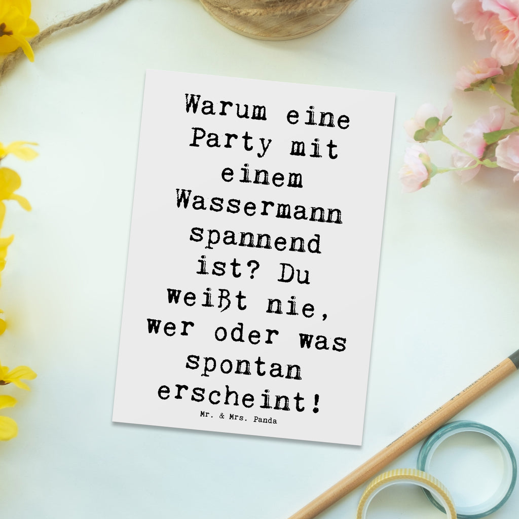 Postkarte Spruch Wassermann Party Postkarte, Karte, Geschenkkarte, Grußkarte, Einladung, Ansichtskarte, Geburtstagskarte, Einladungskarte, Dankeskarte, Ansichtskarten, Einladung Geburtstag, Einladungskarten Geburtstag, Tierkreiszeichen, Sternzeichen, Horoskop, Astrologie, Aszendent