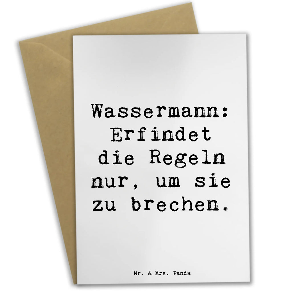 Grußkarte Spruch Wassermann Freigeist Grußkarte, Klappkarte, Einladungskarte, Glückwunschkarte, Hochzeitskarte, Geburtstagskarte, Karte, Ansichtskarten, Tierkreiszeichen, Sternzeichen, Horoskop, Astrologie, Aszendent