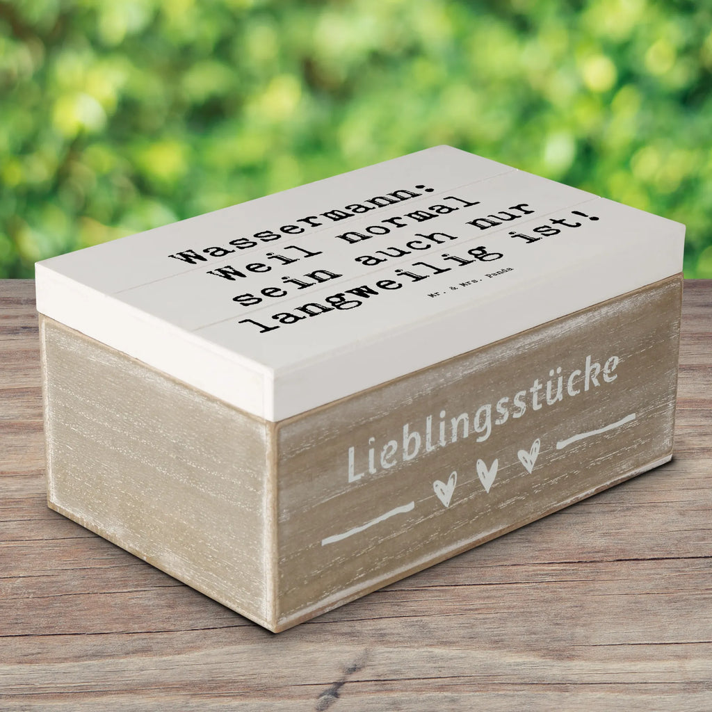 Holzkiste Spruch Wassermann Unikat Holzkiste, Kiste, Schatzkiste, Truhe, Schatulle, XXL, Erinnerungsbox, Erinnerungskiste, Dekokiste, Aufbewahrungsbox, Geschenkbox, Geschenkdose, Tierkreiszeichen, Sternzeichen, Horoskop, Astrologie, Aszendent