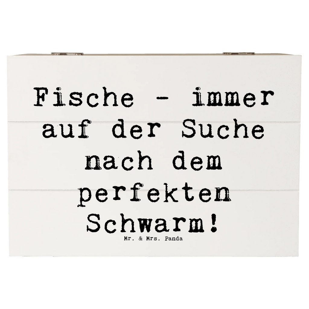 Holzkiste Spruch Fische Schwarm Holzkiste, Kiste, Schatzkiste, Truhe, Schatulle, XXL, Erinnerungsbox, Erinnerungskiste, Dekokiste, Aufbewahrungsbox, Geschenkbox, Geschenkdose, Tierkreiszeichen, Sternzeichen, Horoskop, Astrologie, Aszendent