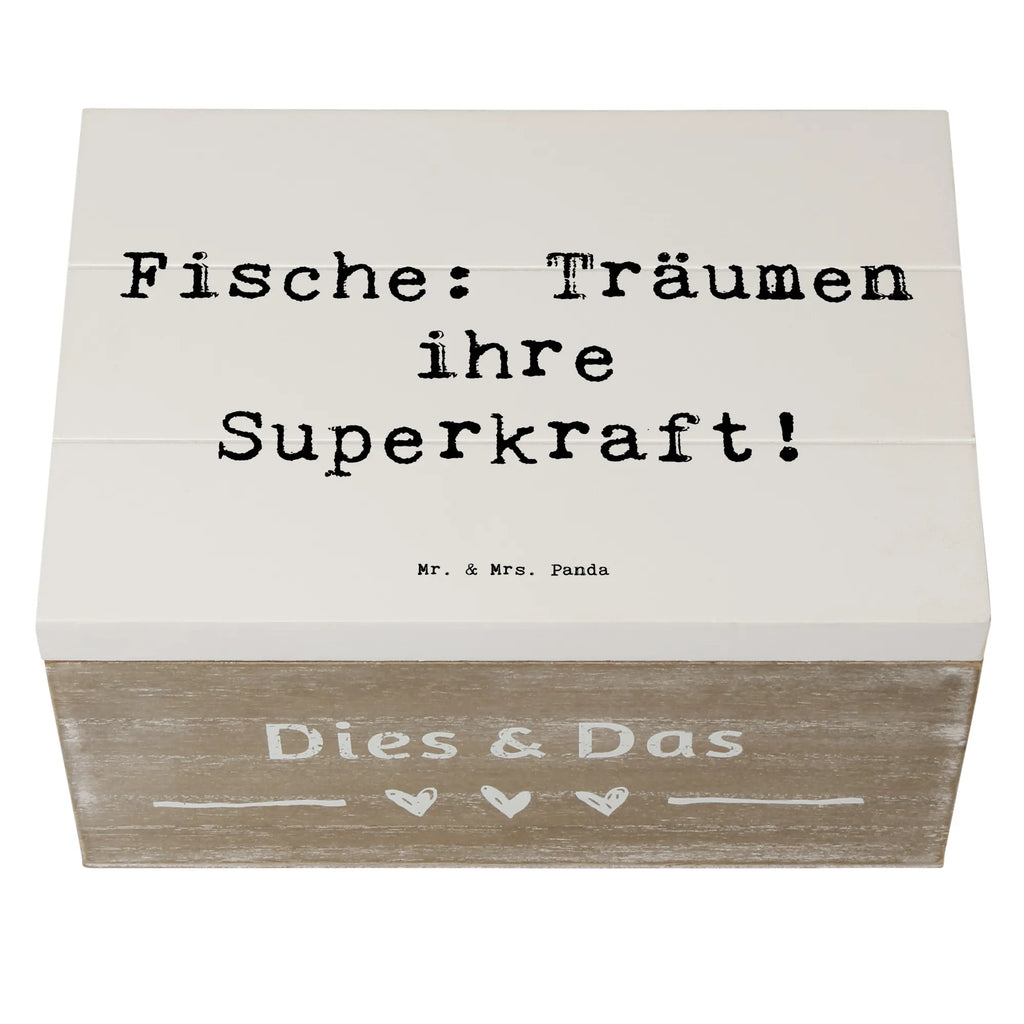 Holzkiste Spruch Fische Kraft Holzkiste, Kiste, Schatzkiste, Truhe, Schatulle, XXL, Erinnerungsbox, Erinnerungskiste, Dekokiste, Aufbewahrungsbox, Geschenkbox, Geschenkdose, Tierkreiszeichen, Sternzeichen, Horoskop, Astrologie, Aszendent