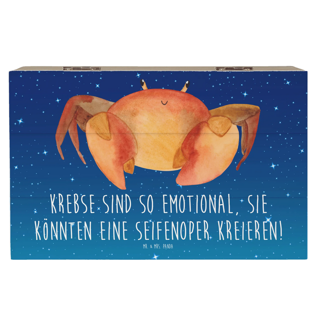 Holzkiste Emotionaler Krebs Holzkiste, Kiste, Schatzkiste, Truhe, Schatulle, XXL, Erinnerungsbox, Erinnerungskiste, Dekokiste, Aufbewahrungsbox, Geschenkbox, Geschenkdose, Tierkreiszeichen, Sternzeichen, Horoskop, Astrologie, Aszendent