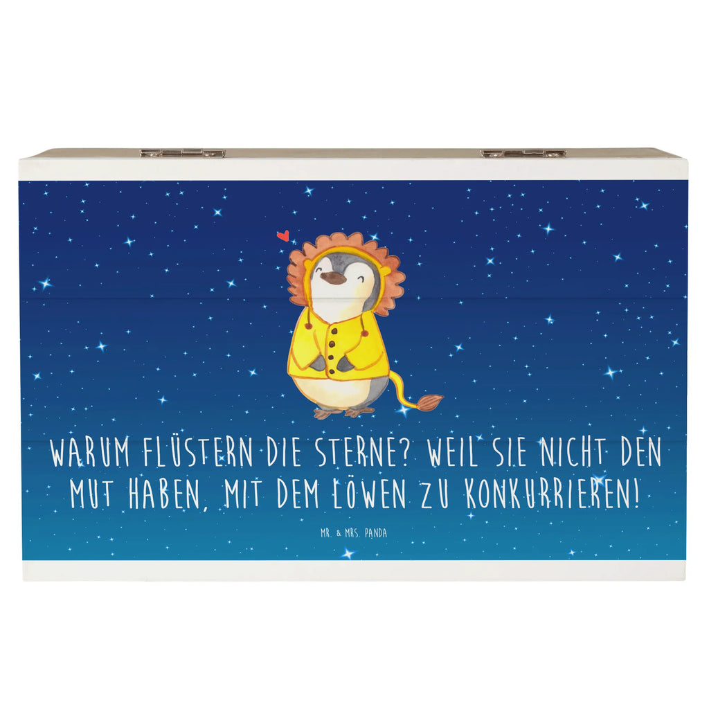 Holzkiste Sterne und Löwe Holzkiste, Kiste, Schatzkiste, Truhe, Schatulle, XXL, Erinnerungsbox, Erinnerungskiste, Dekokiste, Aufbewahrungsbox, Geschenkbox, Geschenkdose, Tierkreiszeichen, Sternzeichen, Horoskop, Astrologie, Aszendent