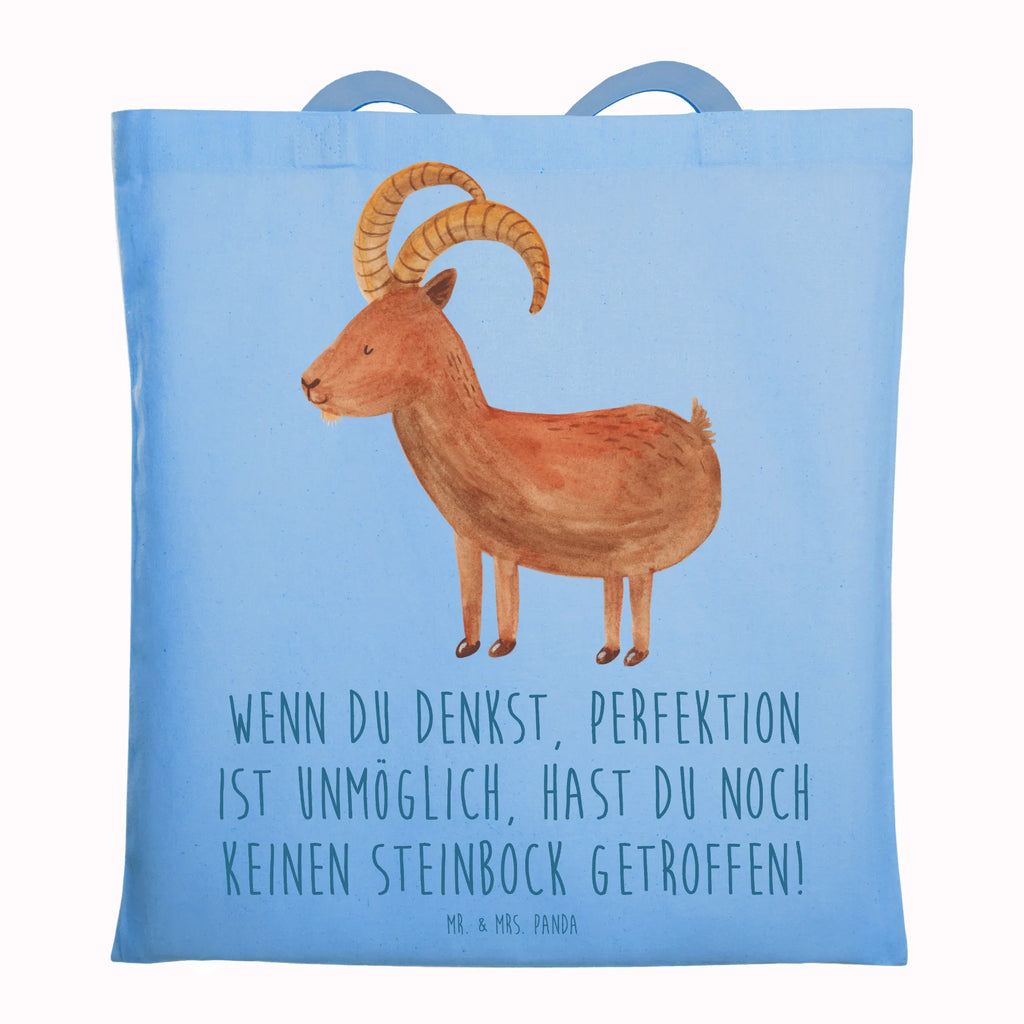 Tragetasche Steinbock Perfektion Beuteltasche, Beutel, Einkaufstasche, Jutebeutel, Stoffbeutel, Tasche, Shopper, Umhängetasche, Strandtasche, Schultertasche, Stofftasche, Tragetasche, Badetasche, Jutetasche, Einkaufstüte, Laptoptasche, Tierkreiszeichen, Sternzeichen, Horoskop, Astrologie, Aszendent