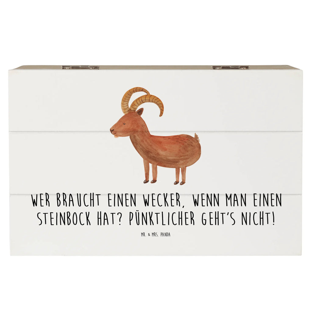 Holzkiste Steinbock Wecker Holzkiste, Kiste, Schatzkiste, Truhe, Schatulle, XXL, Erinnerungsbox, Erinnerungskiste, Dekokiste, Aufbewahrungsbox, Geschenkbox, Geschenkdose, Tierkreiszeichen, Sternzeichen, Horoskop, Astrologie, Aszendent