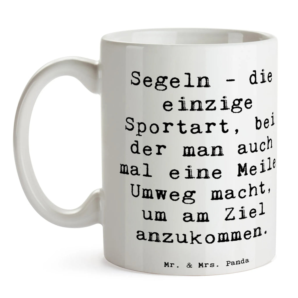 Tasse Spruch Segeln Umweg Tasse, Kaffeetasse, Teetasse, Becher, Kaffeebecher, Teebecher, Keramiktasse, Porzellantasse, Büro Tasse, Geschenk Tasse, Tasse Sprüche, Tasse Motive, Kaffeetassen, Tasse bedrucken, Designer Tasse, Cappuccino Tassen, Schöne Teetassen, Geschenk, Sport, Sportart, Hobby, Schenken, Danke, Dankeschön, Auszeichnung, Gewinn, Sportler