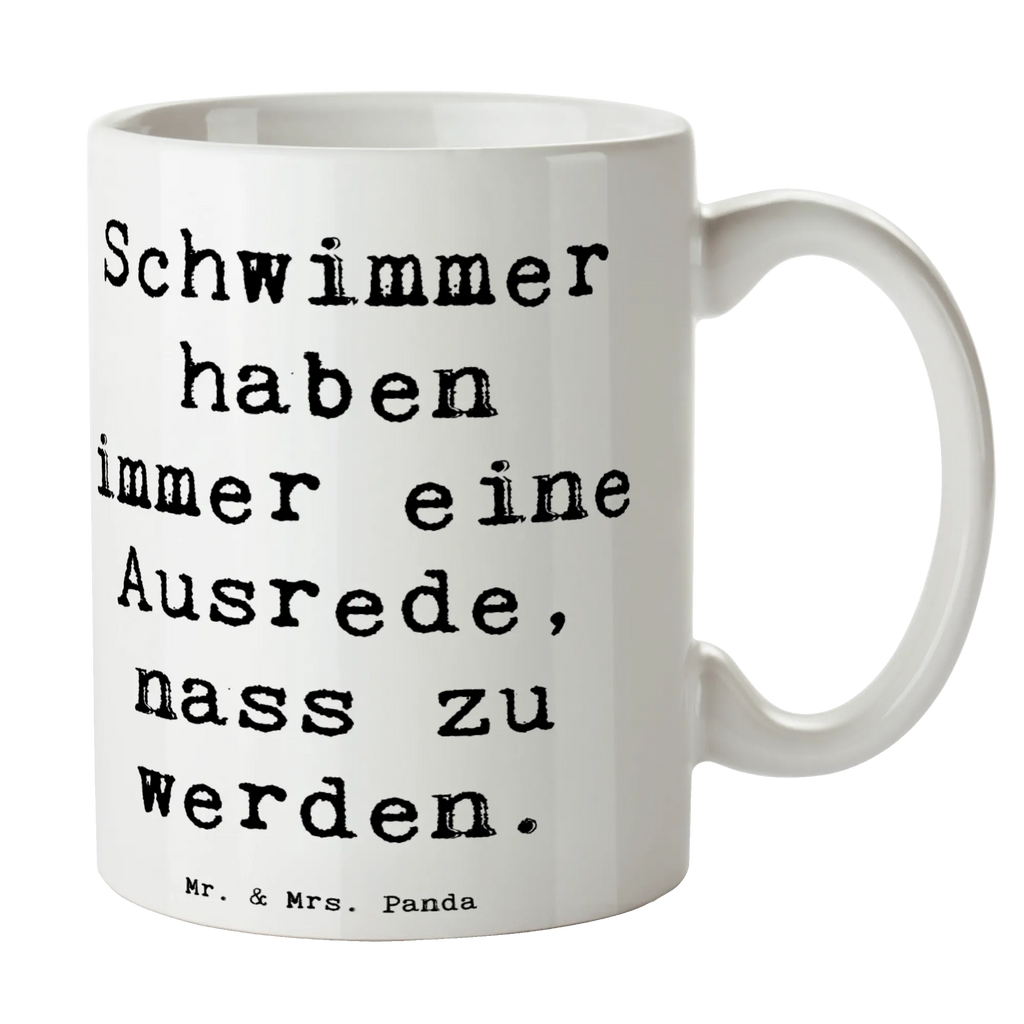 Tasse Spruch Schwimmen Ausrede Tasse, Kaffeetasse, Teetasse, Becher, Kaffeebecher, Teebecher, Keramiktasse, Porzellantasse, Büro Tasse, Geschenk Tasse, Tasse Sprüche, Tasse Motive, Kaffeetassen, Tasse bedrucken, Designer Tasse, Cappuccino Tassen, Schöne Teetassen, Geschenk, Sport, Sportart, Hobby, Schenken, Danke, Dankeschön, Auszeichnung, Gewinn, Sportler