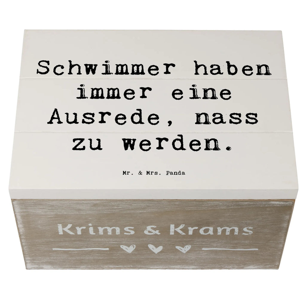 Holzkiste Spruch Schwimmen Ausrede Holzkiste, Kiste, Schatzkiste, Truhe, Schatulle, XXL, Erinnerungsbox, Erinnerungskiste, Dekokiste, Aufbewahrungsbox, Geschenkbox, Geschenkdose, Geschenk, Sport, Sportart, Hobby, Schenken, Danke, Dankeschön, Auszeichnung, Gewinn, Sportler