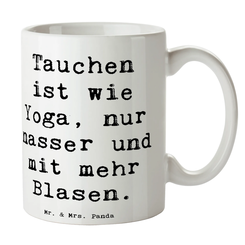 Tasse Spruch Tauchen Yoga Tasse, Kaffeetasse, Teetasse, Becher, Kaffeebecher, Teebecher, Keramiktasse, Porzellantasse, Büro Tasse, Geschenk Tasse, Tasse Sprüche, Tasse Motive, Kaffeetassen, Tasse bedrucken, Designer Tasse, Cappuccino Tassen, Schöne Teetassen, Geschenk, Sport, Sportart, Hobby, Schenken, Danke, Dankeschön, Auszeichnung, Gewinn, Sportler