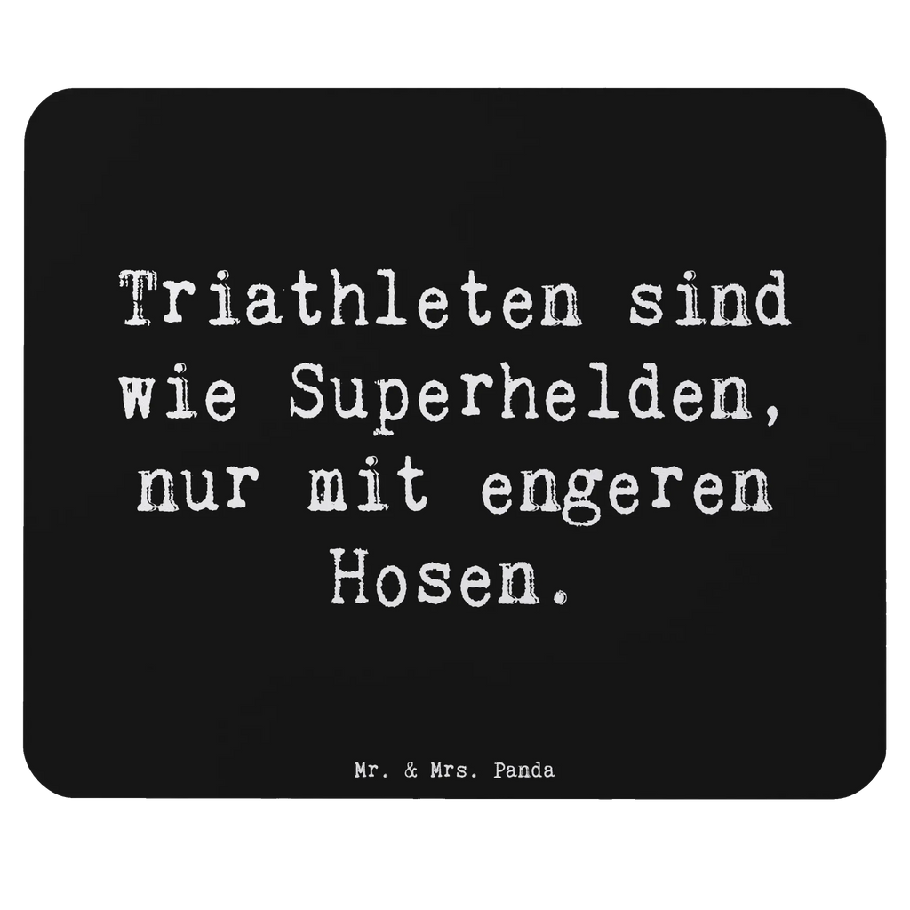 Mauspad Spruch Triathlon Superheld