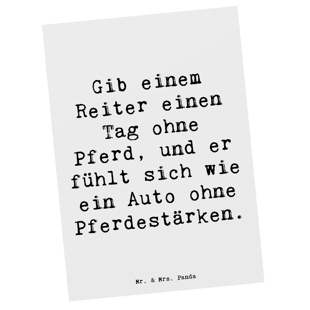 Postkarte Reitsport Liebe