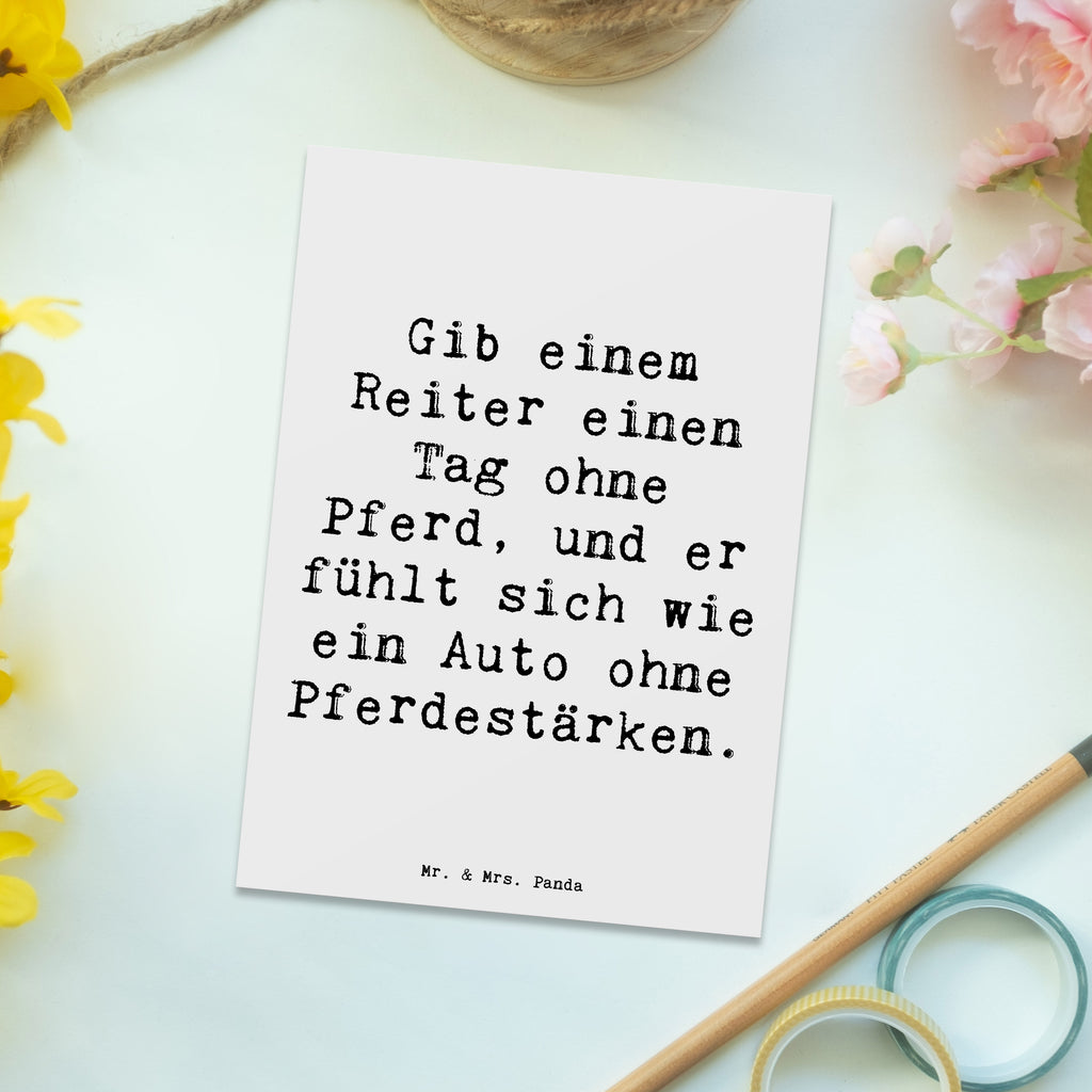 Postkarte Reitsport Liebe