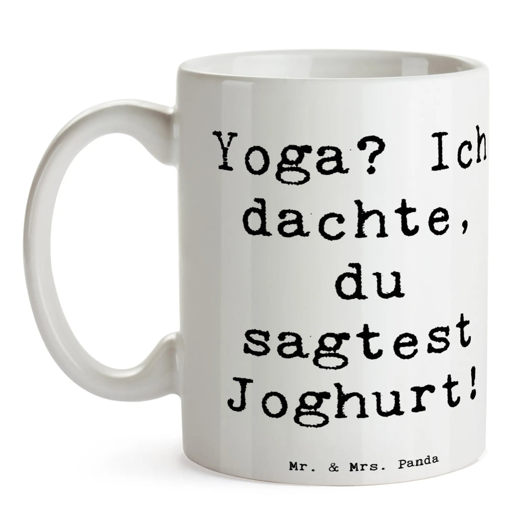 Tasse Spruch Yoga Humor Tasse, Kaffeetasse, Teetasse, Becher, Kaffeebecher, Teebecher, Keramiktasse, Porzellantasse, Büro Tasse, Geschenk Tasse, Tasse Sprüche, Tasse Motive, Kaffeetassen, Tasse bedrucken, Designer Tasse, Cappuccino Tassen, Schöne Teetassen, Geschenk, Sport, Sportart, Hobby, Schenken, Danke, Dankeschön, Auszeichnung, Gewinn, Sportler