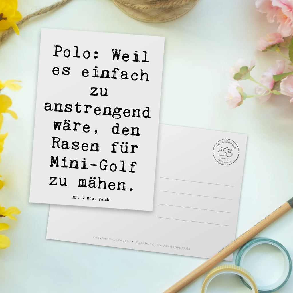 Postkarte Spruch Polo Spaß Postkarte, Karte, Geschenkkarte, Grußkarte, Einladung, Ansichtskarte, Geburtstagskarte, Einladungskarte, Dankeskarte, Ansichtskarten, Einladung Geburtstag, Einladungskarten Geburtstag, Geschenk, Sport, Sportart, Hobby, Schenken, Danke, Dankeschön, Auszeichnung, Gewinn, Sportler