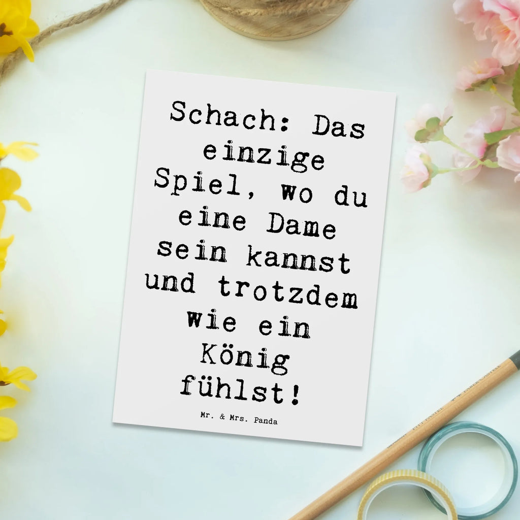 Postkarte Spruch Schach Dame und König Postkarte, Karte, Geschenkkarte, Grußkarte, Einladung, Ansichtskarte, Geburtstagskarte, Einladungskarte, Dankeskarte, Ansichtskarten, Einladung Geburtstag, Einladungskarten Geburtstag, Geschenk, Sport, Sportart, Hobby, Schenken, Danke, Dankeschön, Auszeichnung, Gewinn, Sportler