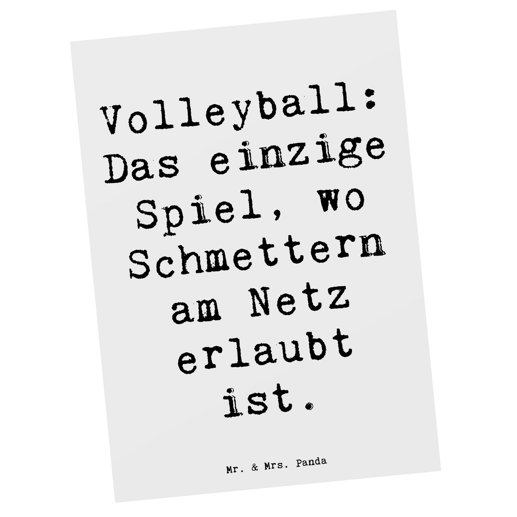 Postkarte Volleyball Schmettern