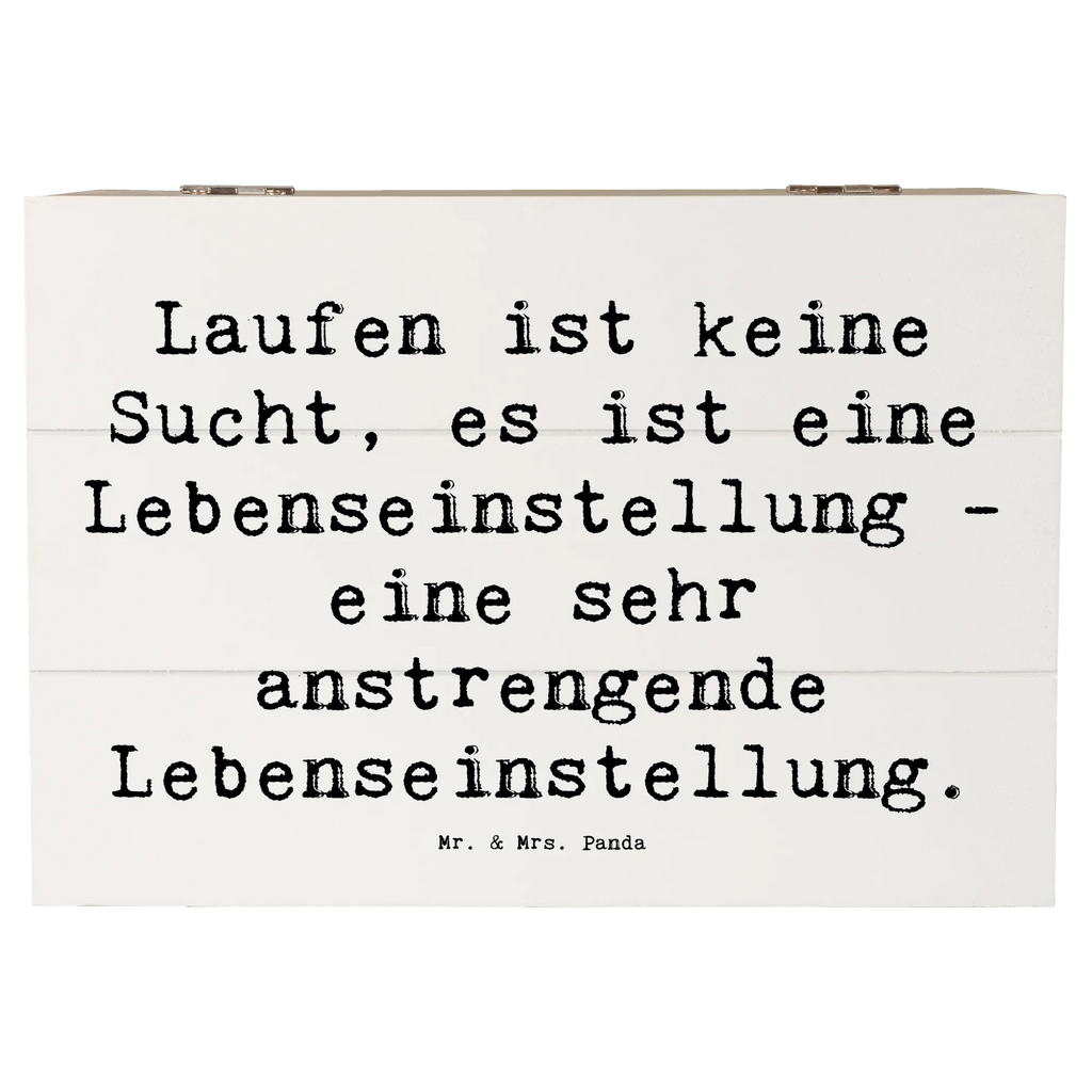 Holzkiste Spruch Laufen ist keine Sucht, es ist eine Lebenseinstellung - eine sehr anstrengende Lebenseinstellung. Holzkiste, Kiste, Schatzkiste, Truhe, Schatulle, XXL, Erinnerungsbox, Erinnerungskiste, Dekokiste, Aufbewahrungsbox, Geschenkbox, Geschenkdose, Geschenk, Sport, Sportart, Hobby, Schenken, Danke, Dankeschön, Auszeichnung, Gewinn, Sportler