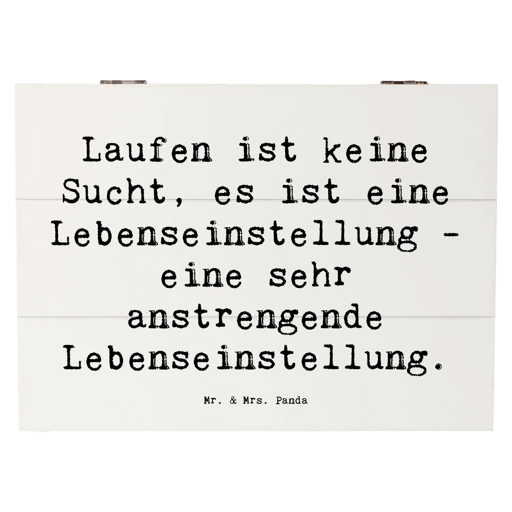 Holzkiste Spruch Laufen ist keine Sucht, es ist eine Lebenseinstellung - eine sehr anstrengende Lebenseinstellung. Holzkiste, Kiste, Schatzkiste, Truhe, Schatulle, XXL, Erinnerungsbox, Erinnerungskiste, Dekokiste, Aufbewahrungsbox, Geschenkbox, Geschenkdose, Geschenk, Sport, Sportart, Hobby, Schenken, Danke, Dankeschön, Auszeichnung, Gewinn, Sportler