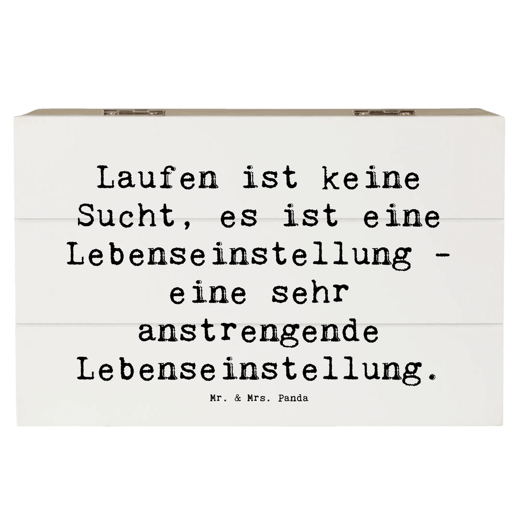 Holzkiste Spruch Laufen ist keine Sucht, es ist eine Lebenseinstellung - eine sehr anstrengende Lebenseinstellung. Holzkiste, Kiste, Schatzkiste, Truhe, Schatulle, XXL, Erinnerungsbox, Erinnerungskiste, Dekokiste, Aufbewahrungsbox, Geschenkbox, Geschenkdose, Geschenk, Sport, Sportart, Hobby, Schenken, Danke, Dankeschön, Auszeichnung, Gewinn, Sportler