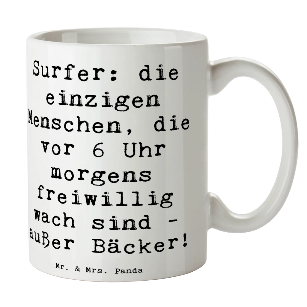 Tasse Spruch Surfen Frühaufsteher Tasse, Kaffeetasse, Teetasse, Becher, Kaffeebecher, Teebecher, Keramiktasse, Porzellantasse, Büro Tasse, Geschenk Tasse, Tasse Sprüche, Tasse Motive, Kaffeetassen, Tasse bedrucken, Designer Tasse, Cappuccino Tassen, Schöne Teetassen, Geschenk, Sport, Sportart, Hobby, Schenken, Danke, Dankeschön, Auszeichnung, Gewinn, Sportler