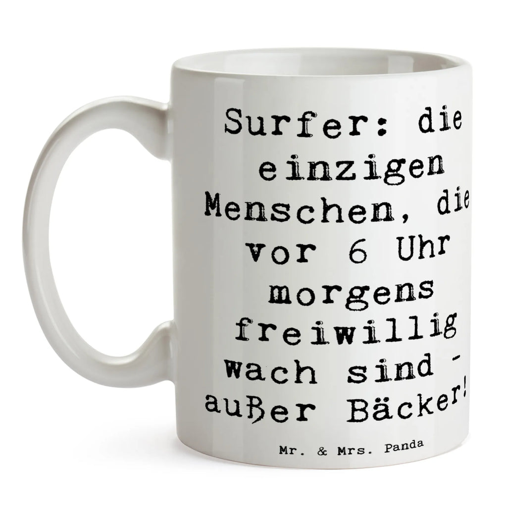 Tasse Spruch Surfen Frühaufsteher Tasse, Kaffeetasse, Teetasse, Becher, Kaffeebecher, Teebecher, Keramiktasse, Porzellantasse, Büro Tasse, Geschenk Tasse, Tasse Sprüche, Tasse Motive, Kaffeetassen, Tasse bedrucken, Designer Tasse, Cappuccino Tassen, Schöne Teetassen, Geschenk, Sport, Sportart, Hobby, Schenken, Danke, Dankeschön, Auszeichnung, Gewinn, Sportler