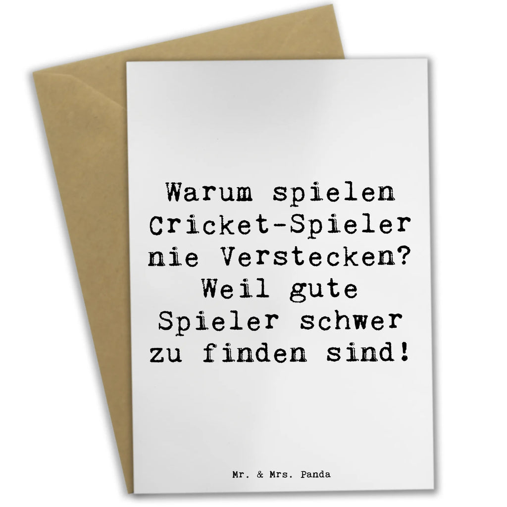 Grußkarte Spruch Cricket Verstecken Grußkarte, Klappkarte, Einladungskarte, Glückwunschkarte, Hochzeitskarte, Geburtstagskarte, Karte, Ansichtskarten, Geschenk, Sport, Sportart, Hobby, Schenken, Danke, Dankeschön, Auszeichnung, Gewinn, Sportler