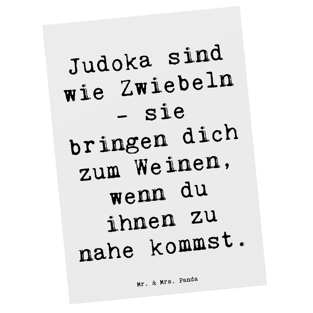 Postkarte Judo Zwiebel