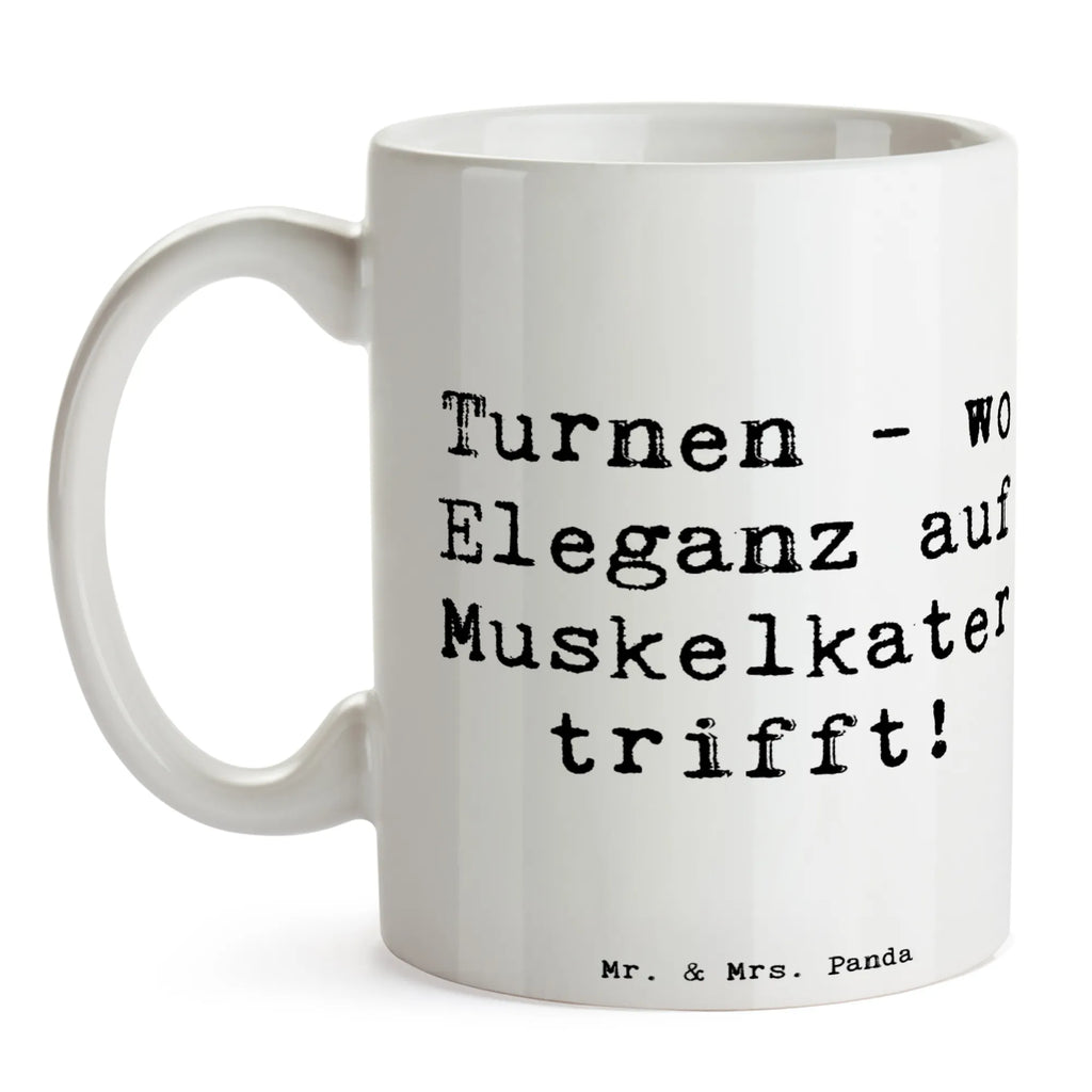 Tasse Spruch Turnen Eleganz Tasse, Kaffeetasse, Teetasse, Becher, Kaffeebecher, Teebecher, Keramiktasse, Porzellantasse, Büro Tasse, Geschenk Tasse, Tasse Sprüche, Tasse Motive, Kaffeetassen, Tasse bedrucken, Designer Tasse, Cappuccino Tassen, Schöne Teetassen, Geschenk, Sport, Sportart, Hobby, Schenken, Danke, Dankeschön, Auszeichnung, Gewinn, Sportler