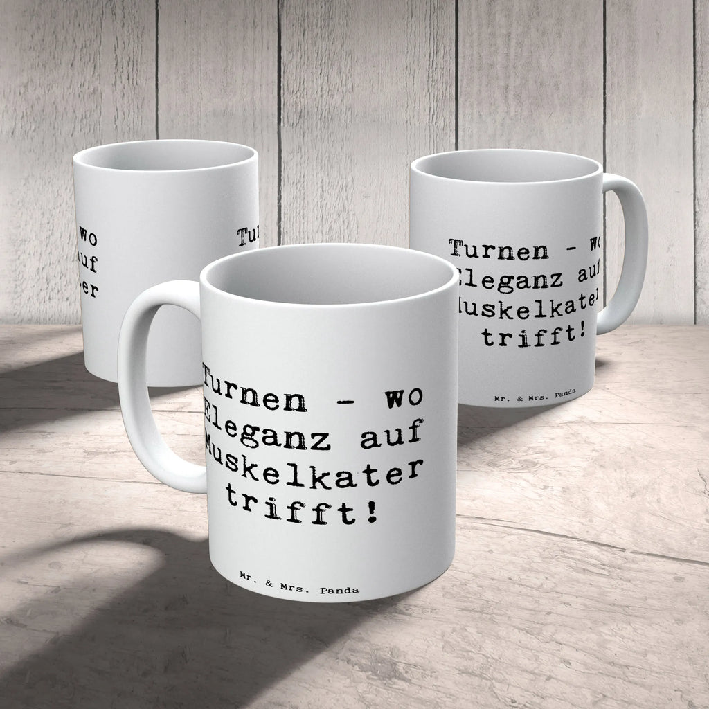 Tasse Spruch Turnen Eleganz Tasse, Kaffeetasse, Teetasse, Becher, Kaffeebecher, Teebecher, Keramiktasse, Porzellantasse, Büro Tasse, Geschenk Tasse, Tasse Sprüche, Tasse Motive, Kaffeetassen, Tasse bedrucken, Designer Tasse, Cappuccino Tassen, Schöne Teetassen, Geschenk, Sport, Sportart, Hobby, Schenken, Danke, Dankeschön, Auszeichnung, Gewinn, Sportler