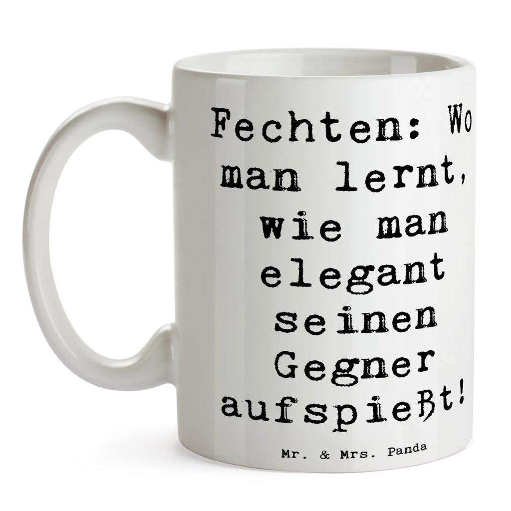 Tasse Spruch Fechten Eleganz Tasse, Kaffeetasse, Teetasse, Becher, Kaffeebecher, Teebecher, Keramiktasse, Porzellantasse, Büro Tasse, Geschenk Tasse, Tasse Sprüche, Tasse Motive, Kaffeetassen, Tasse bedrucken, Designer Tasse, Cappuccino Tassen, Schöne Teetassen, Geschenk, Sport, Sportart, Hobby, Schenken, Danke, Dankeschön, Auszeichnung, Gewinn, Sportler