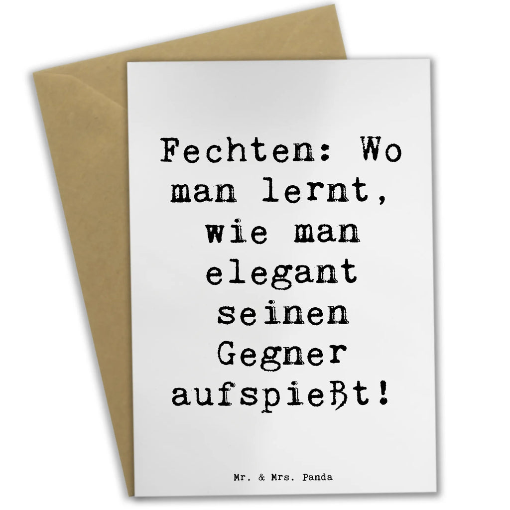 Grußkarte Spruch Fechten Eleganz Grußkarte, Klappkarte, Einladungskarte, Glückwunschkarte, Hochzeitskarte, Geburtstagskarte, Karte, Ansichtskarten, Geschenk, Sport, Sportart, Hobby, Schenken, Danke, Dankeschön, Auszeichnung, Gewinn, Sportler