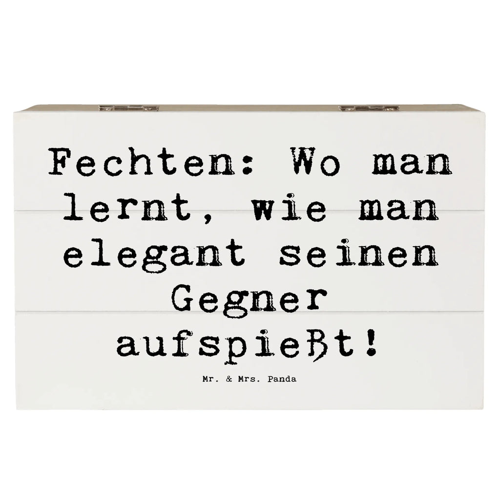 Holzkiste Spruch Fechten Eleganz Holzkiste, Kiste, Schatzkiste, Truhe, Schatulle, XXL, Erinnerungsbox, Erinnerungskiste, Dekokiste, Aufbewahrungsbox, Geschenkbox, Geschenkdose, Geschenk, Sport, Sportart, Hobby, Schenken, Danke, Dankeschön, Auszeichnung, Gewinn, Sportler