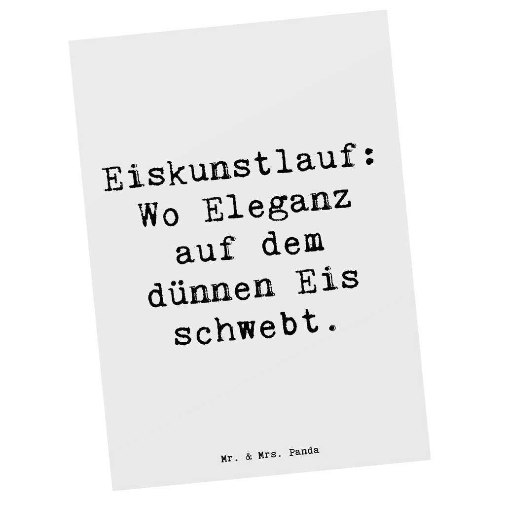 Postkarte Spruch Eiskunstlauf: Wo Eleganz auf dem dünnen Eis schwebt. Postkarte, Karte, Geschenkkarte, Grußkarte, Einladung, Ansichtskarte, Geburtstagskarte, Einladungskarte, Dankeskarte, Ansichtskarten, Einladung Geburtstag, Einladungskarten Geburtstag, Geschenk, Sport, Sportart, Hobby, Schenken, Danke, Dankeschön, Auszeichnung, Gewinn, Sportler