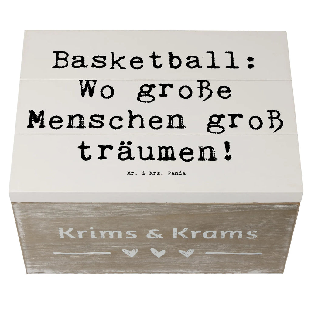 Holzkiste Spruch Basketball Träume Holzkiste, Kiste, Schatzkiste, Truhe, Schatulle, XXL, Erinnerungsbox, Erinnerungskiste, Dekokiste, Aufbewahrungsbox, Geschenkbox, Geschenkdose, Geschenk, Sport, Sportart, Hobby, Schenken, Danke, Dankeschön, Auszeichnung, Gewinn, Sportler