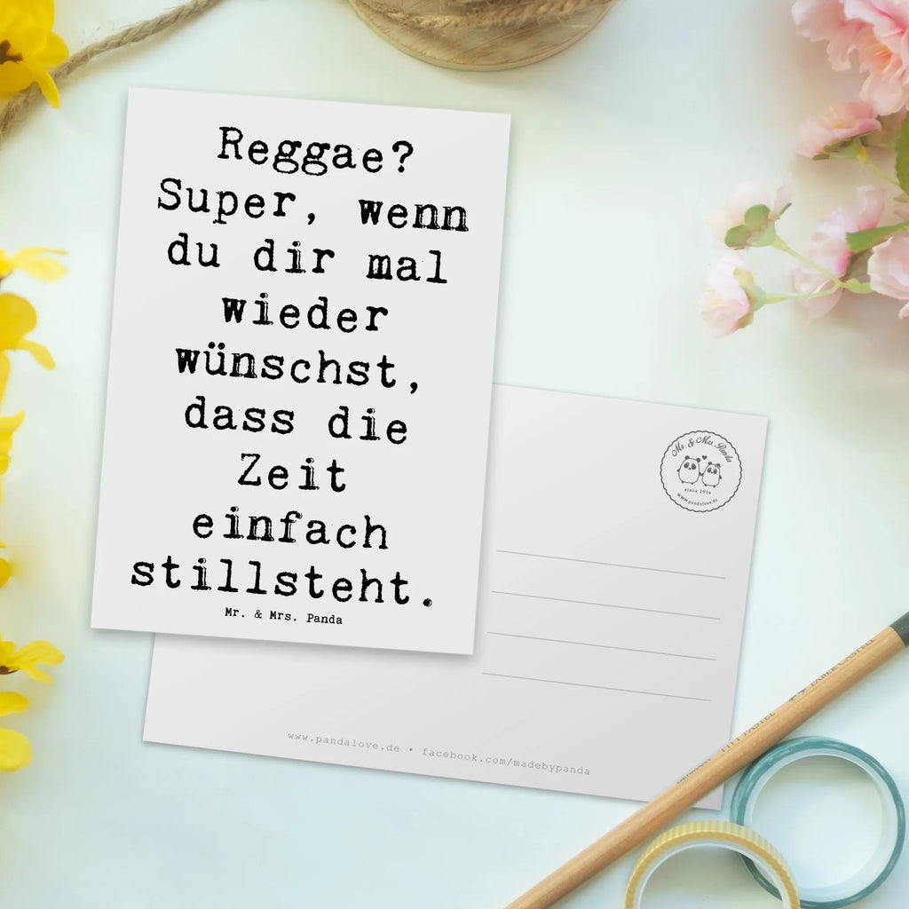 Postkarte Spruch Reggae? Super, wenn du dir mal wieder wünschst, dass die Zeit einfach stillsteht. Postkarte, Karte, Geschenkkarte, Grußkarte, Einladung, Ansichtskarte, Geburtstagskarte, Einladungskarte, Dankeskarte, Ansichtskarten, Einladung Geburtstag, Einladungskarten Geburtstag