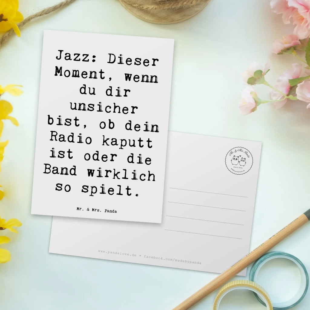 Postkarte Spruch Jazz Momente Postkarte, Karte, Geschenkkarte, Grußkarte, Einladung, Ansichtskarte, Geburtstagskarte, Einladungskarte, Dankeskarte, Ansichtskarten, Einladung Geburtstag, Einladungskarten Geburtstag