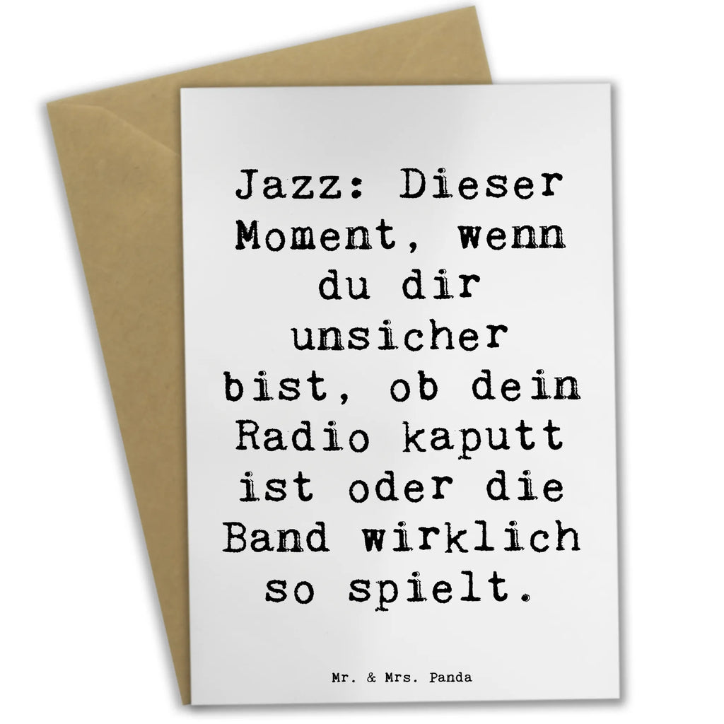 Grußkarte Spruch Jazz Momente Grußkarte, Klappkarte, Einladungskarte, Glückwunschkarte, Hochzeitskarte, Geburtstagskarte, Karte, Ansichtskarten