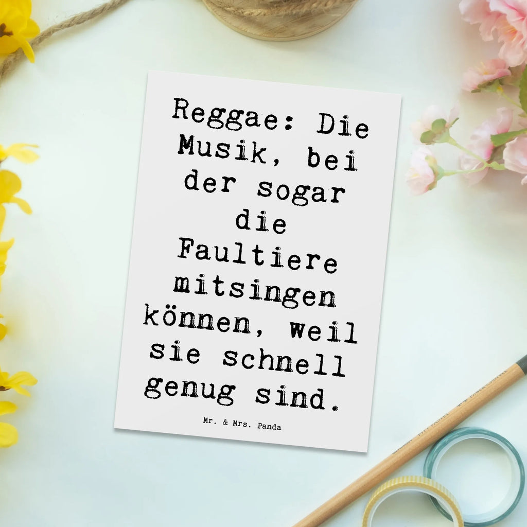 Postkarte Spruch Reggae Freude Postkarte, Karte, Geschenkkarte, Grußkarte, Einladung, Ansichtskarte, Geburtstagskarte, Einladungskarte, Dankeskarte, Ansichtskarten, Einladung Geburtstag, Einladungskarten Geburtstag