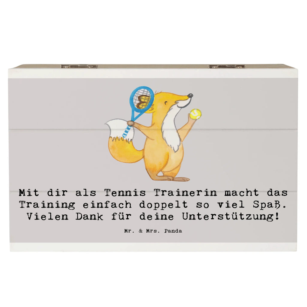 Holzkiste Tennis Trainerin Spaß Holzkiste, Kiste, Schatzkiste, Truhe, Schatulle, XXL, Erinnerungsbox, Erinnerungskiste, Dekokiste, Aufbewahrungsbox, Geschenkbox, Geschenkdose, Geschenk, Sport, Sportart, Hobby, Schenken, Danke, Dankeschön, Auszeichnung, Gewinn, Sportler