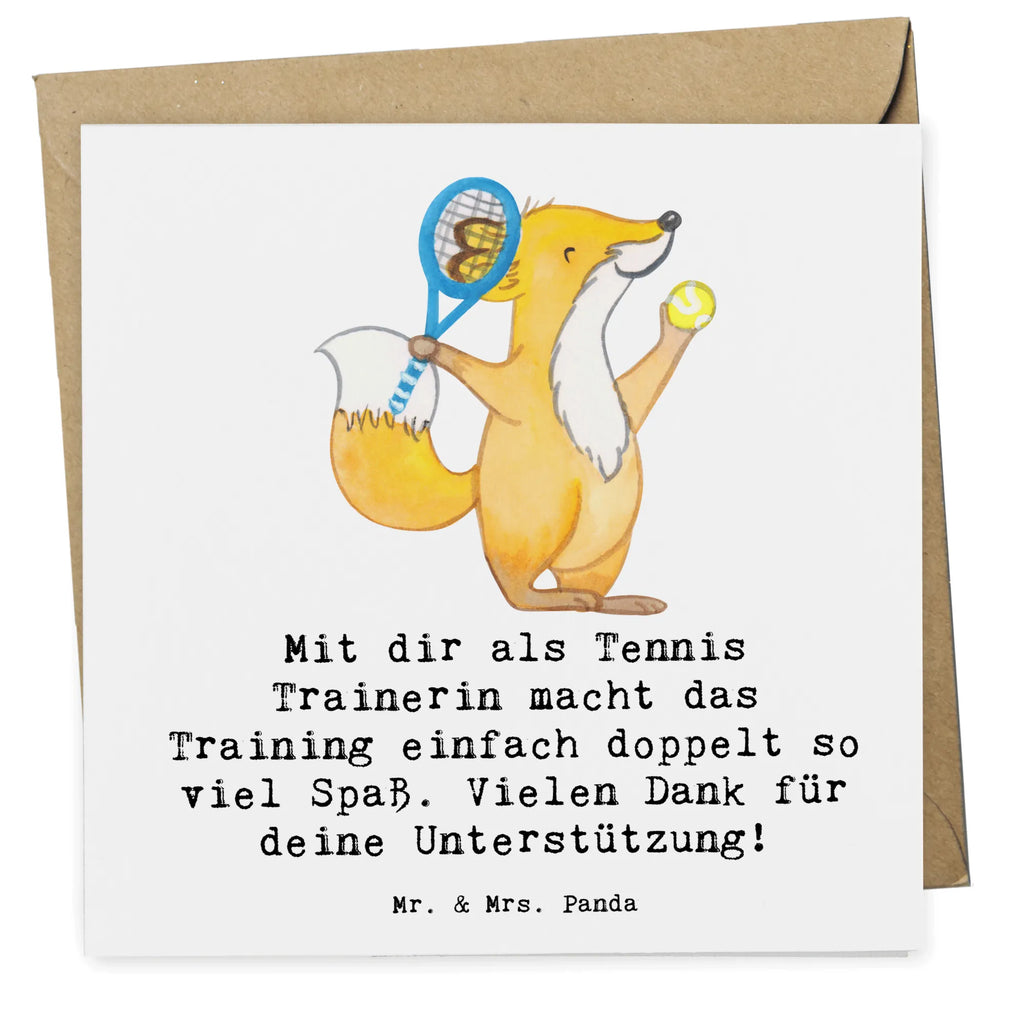 Deluxe Karte Tennis Trainerin Spaß Karte, Grußkarte, Klappkarte, Einladungskarte, Glückwunschkarte, Hochzeitskarte, Geburtstagskarte, Hochwertige Grußkarte, Hochwertige Klappkarte, Geschenk, Sport, Sportart, Hobby, Schenken, Danke, Dankeschön, Auszeichnung, Gewinn, Sportler